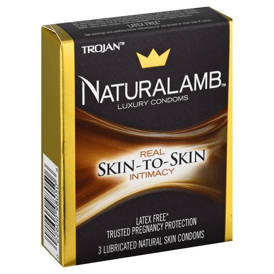Trojan Naturalamb Latex Free Luxury Condom (3 ct)