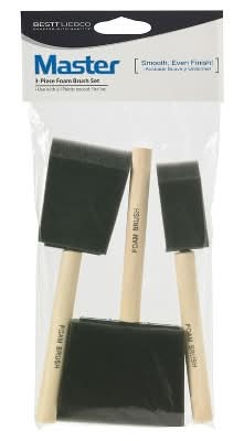 Master Foam Paint Brush Set (3 ct)