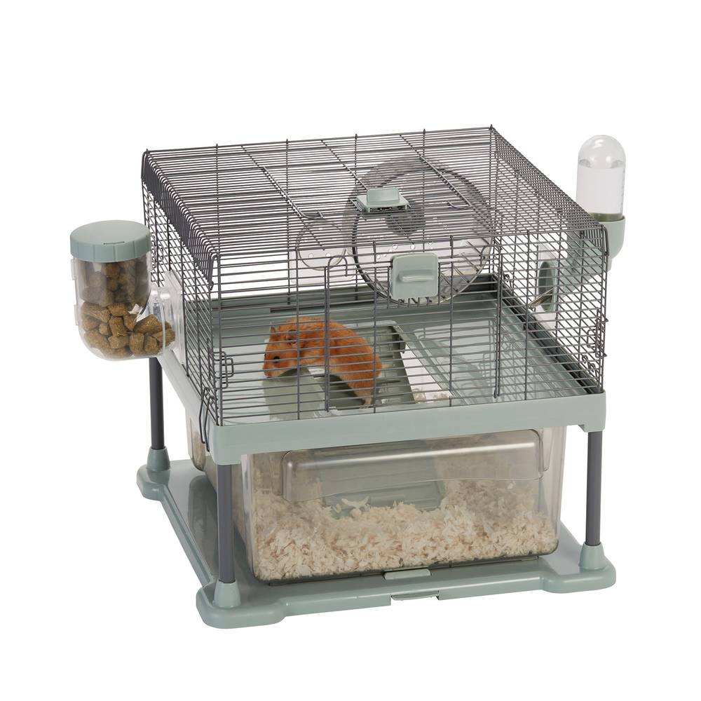 Full Cheeks Quick Clean Small Pet Habitat, 23.7"x18.1"x16.6"