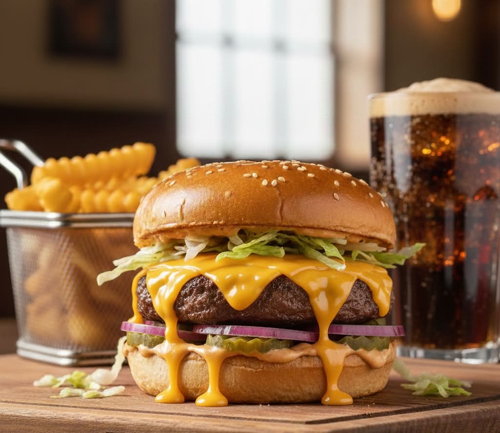 Menu cheeseburger