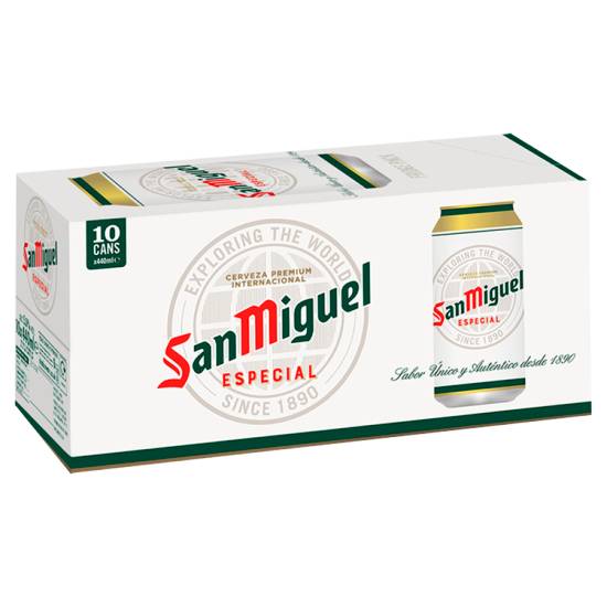 San Miguel Premium Lager Beer Cans 10 X 440ml