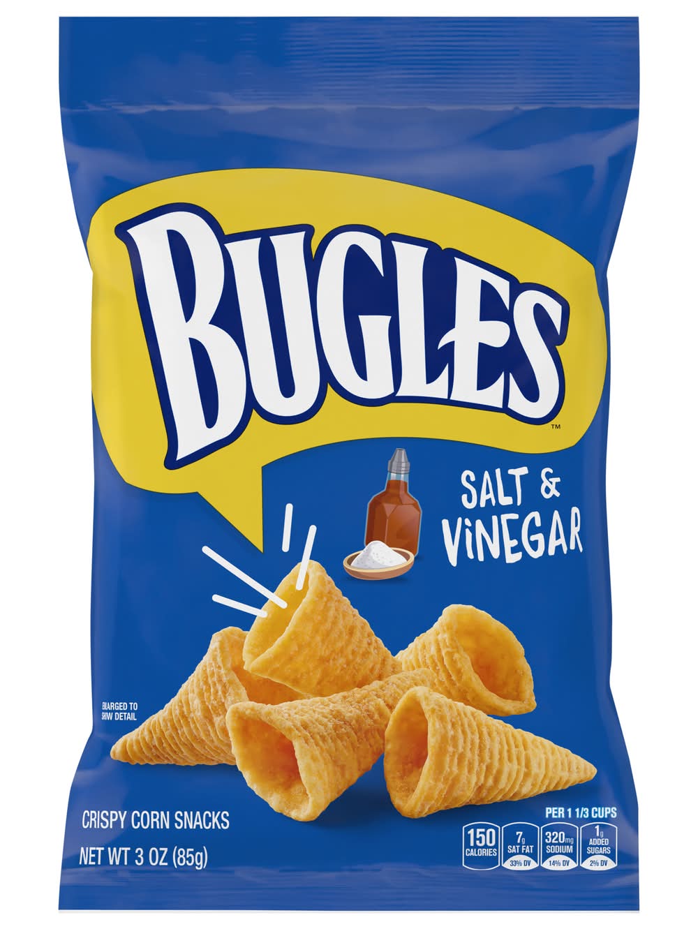 Bugles Crispy Corn Snacks, Salt-Vinegar (3 oz)
