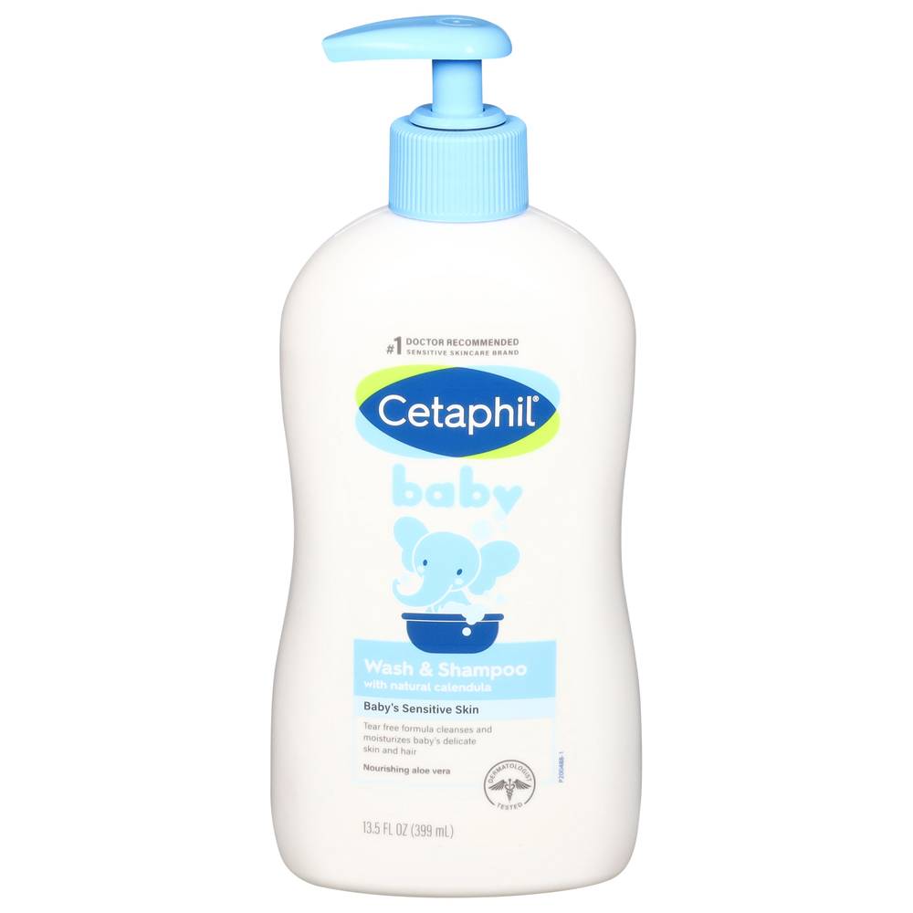 Cetaphil Baby Face & Body Wash & Shampoo (13.5 oz)