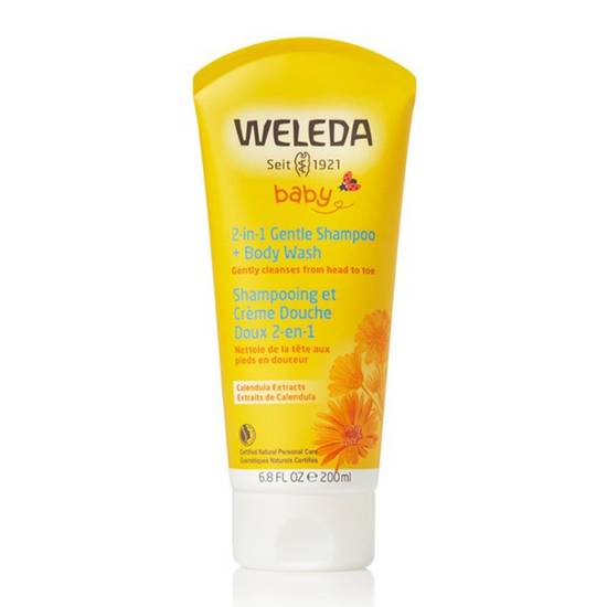 Weleda shampooing et nettoyant pour le corps de bébé au calendula, baby (200 ml) - calendula baby shampoo and body wash (200 ml)
