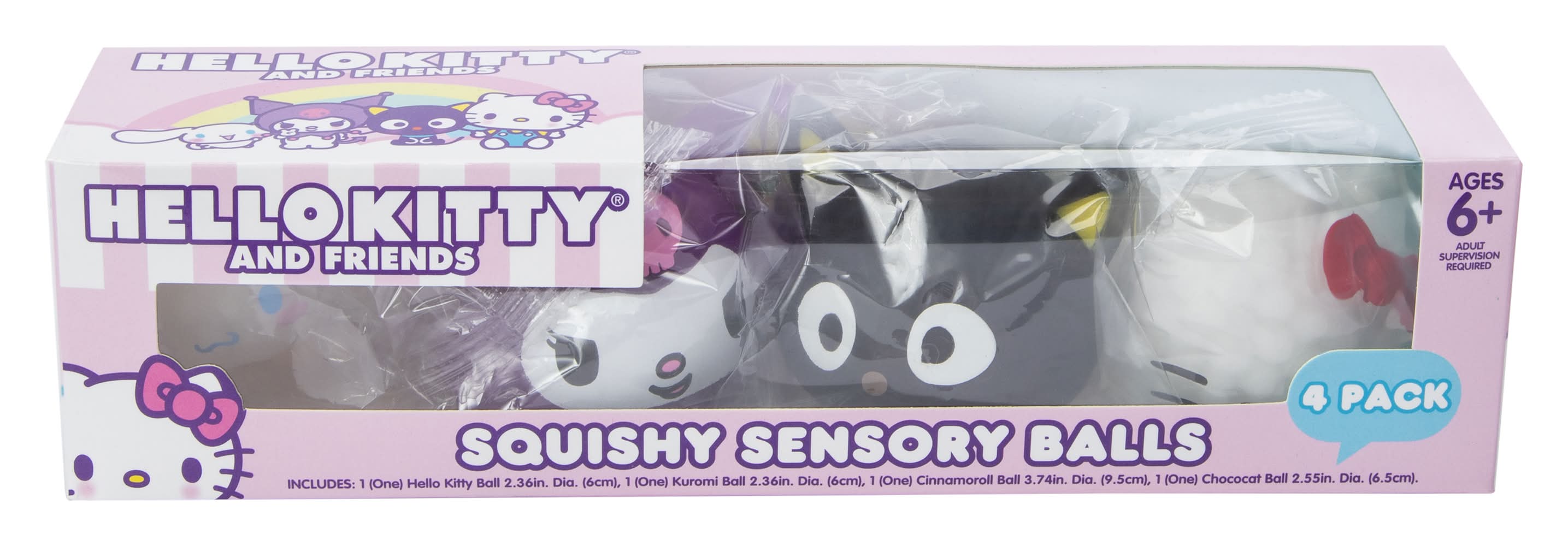Hello Kitty And Friends® Squishy Sensory Balls 4-Count