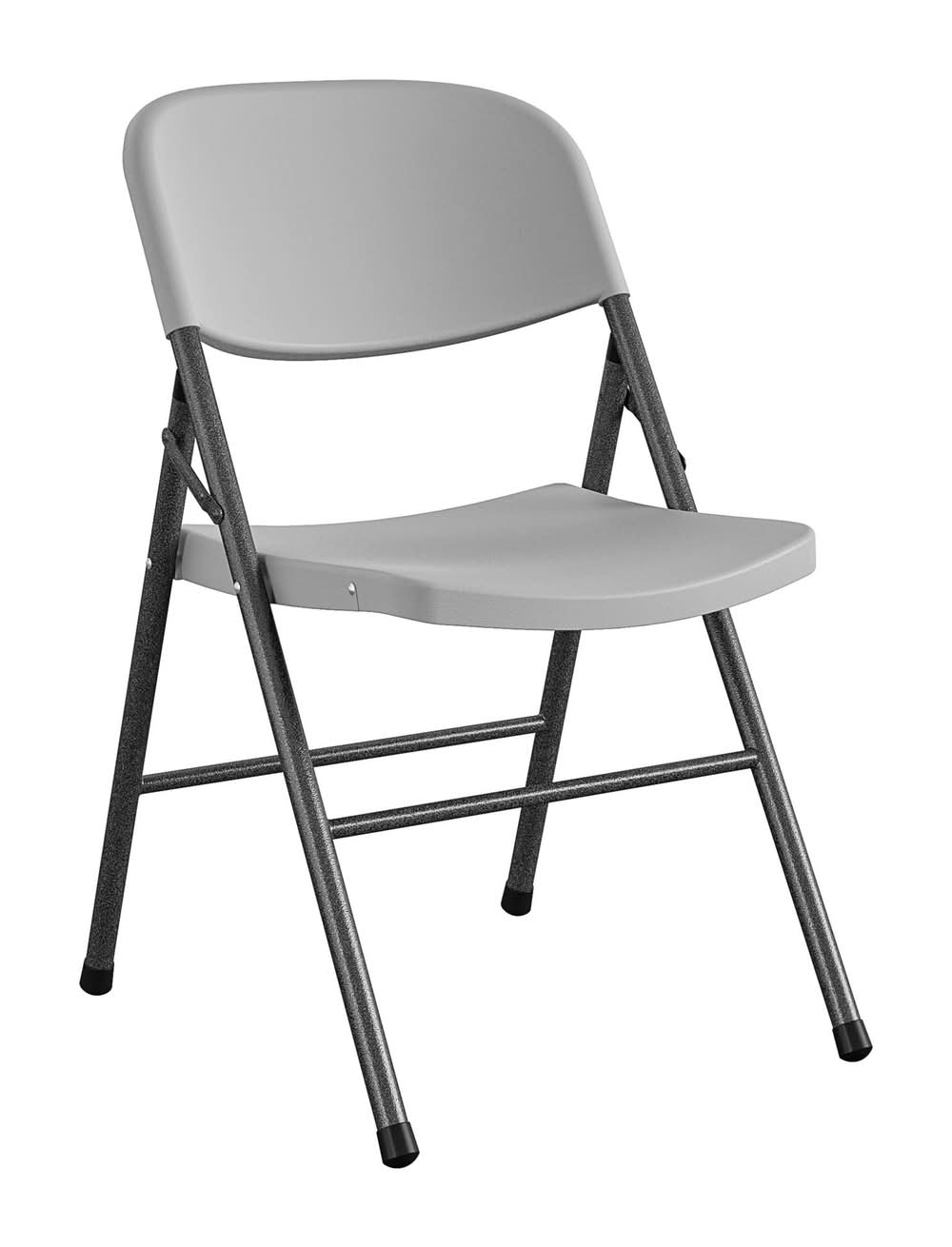 Cosco Gray Commercial Standard Metal Folding Chair (Indoor or Outdoor)