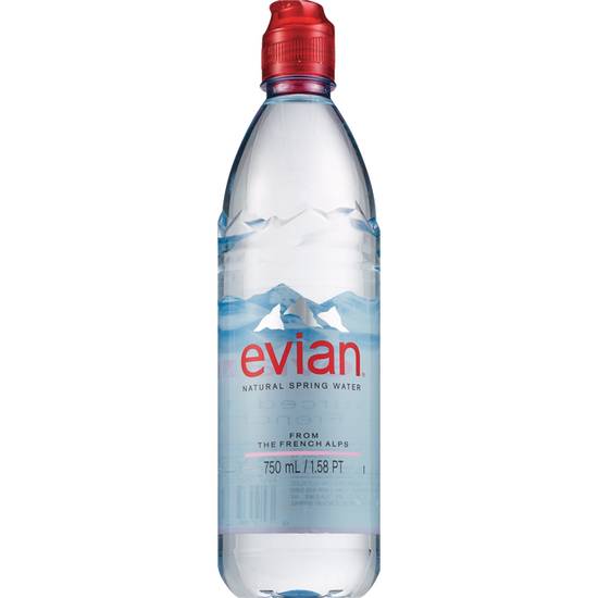 Evian Drinking Water SPRING Single Bottle (750 ML)