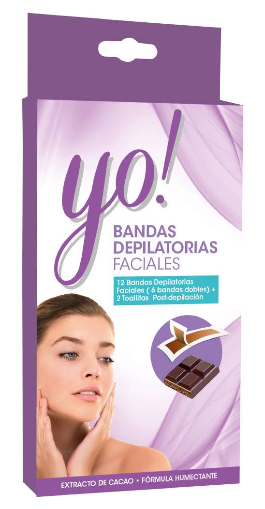Bandas Depilatorias Faciales YO!
