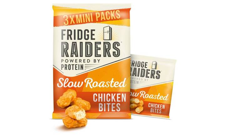 Fridge Raiders Slow Roasted Chicken Bites Mini Packs 3 pack 22.5g (396997)