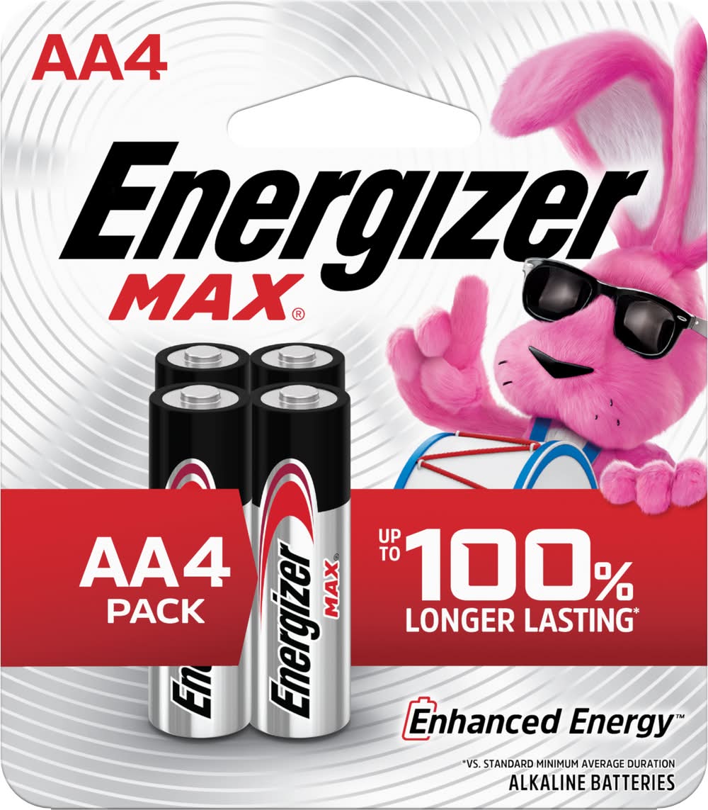 Energizer Max Aa Alkaline Batteries (4 ct)