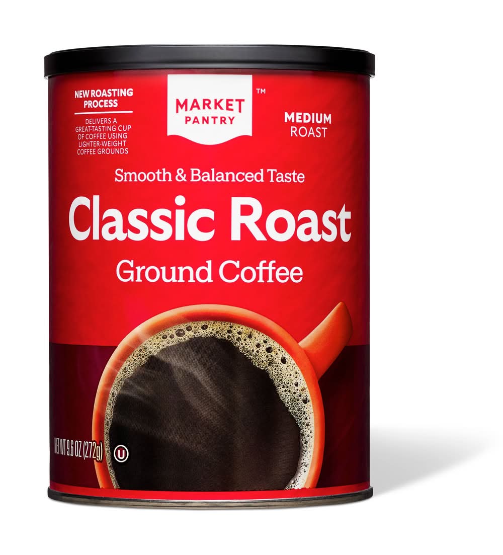 Market Pantry Classic Medium Roast Ground Coffee (9.6 oz)