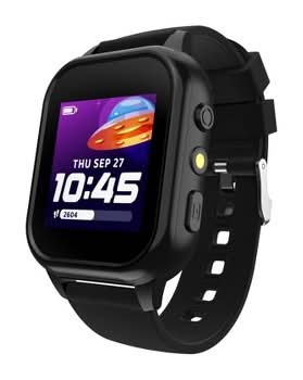 PlayZoom Smartwatch With Camera 4 Kids, Black