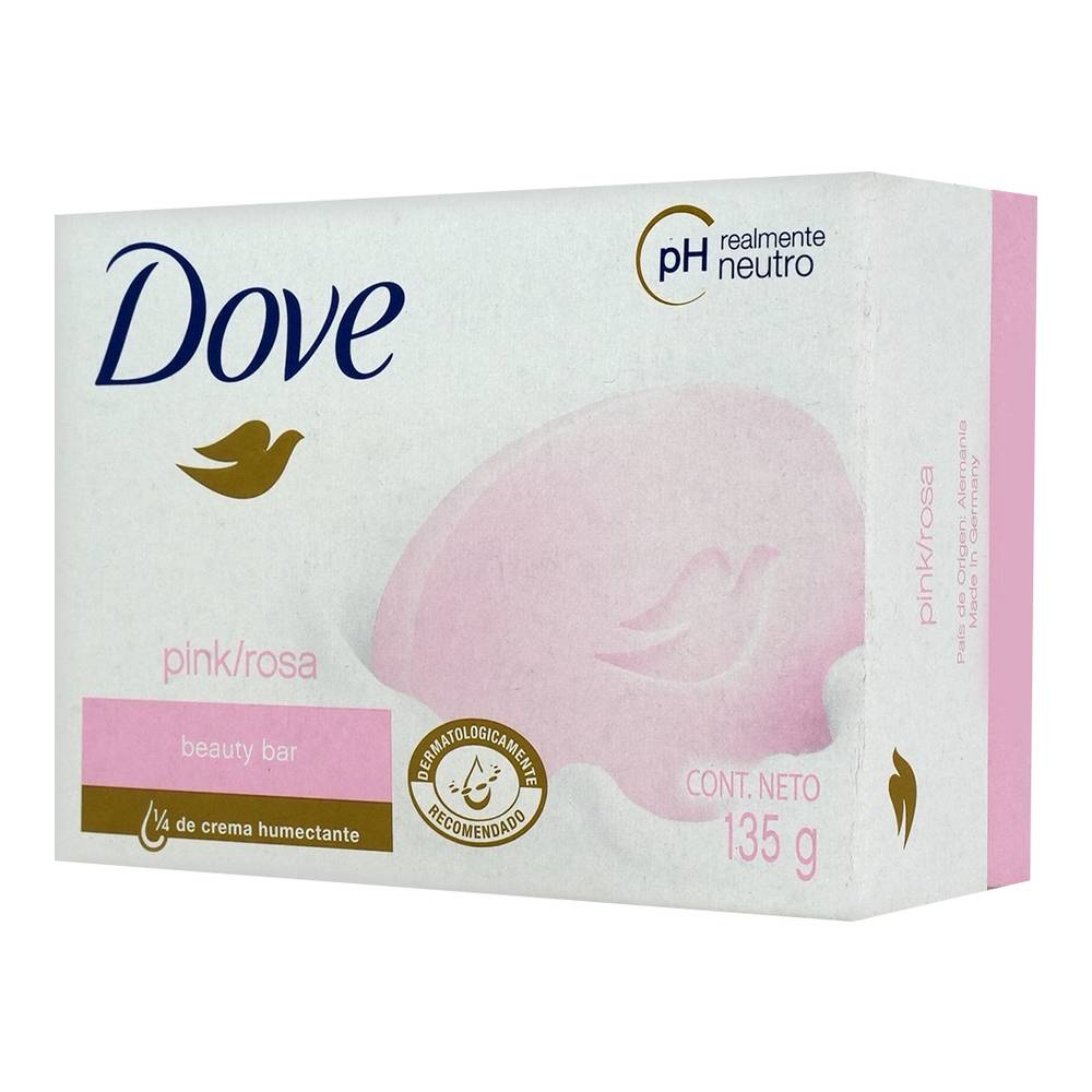 Dove jabón de tocador pink (barra 135 g)