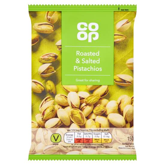 Co-Op Roasted & Salted Pistachios 150g