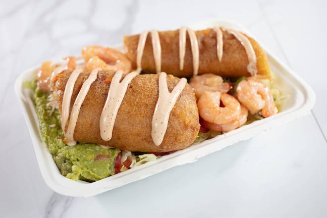 Halibut and Shrimp Burrito