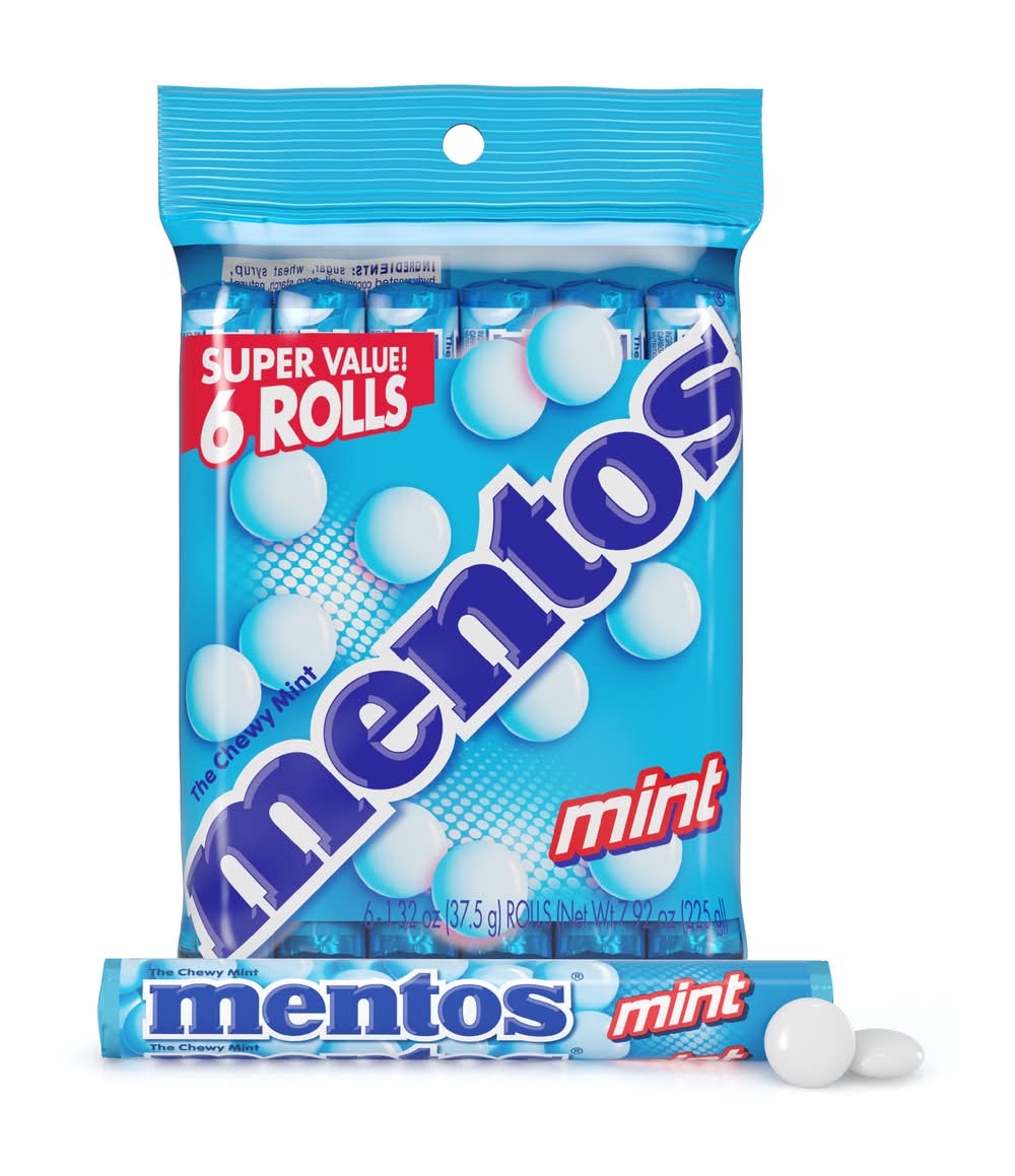 Mentos Chewy Candy, Mint (7.92 oz, 6 ct)