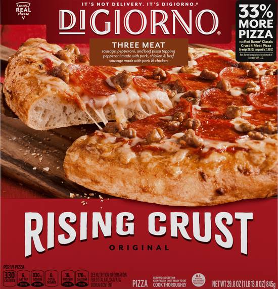 Digiorno Rising Crust Original Three Meat Pizza