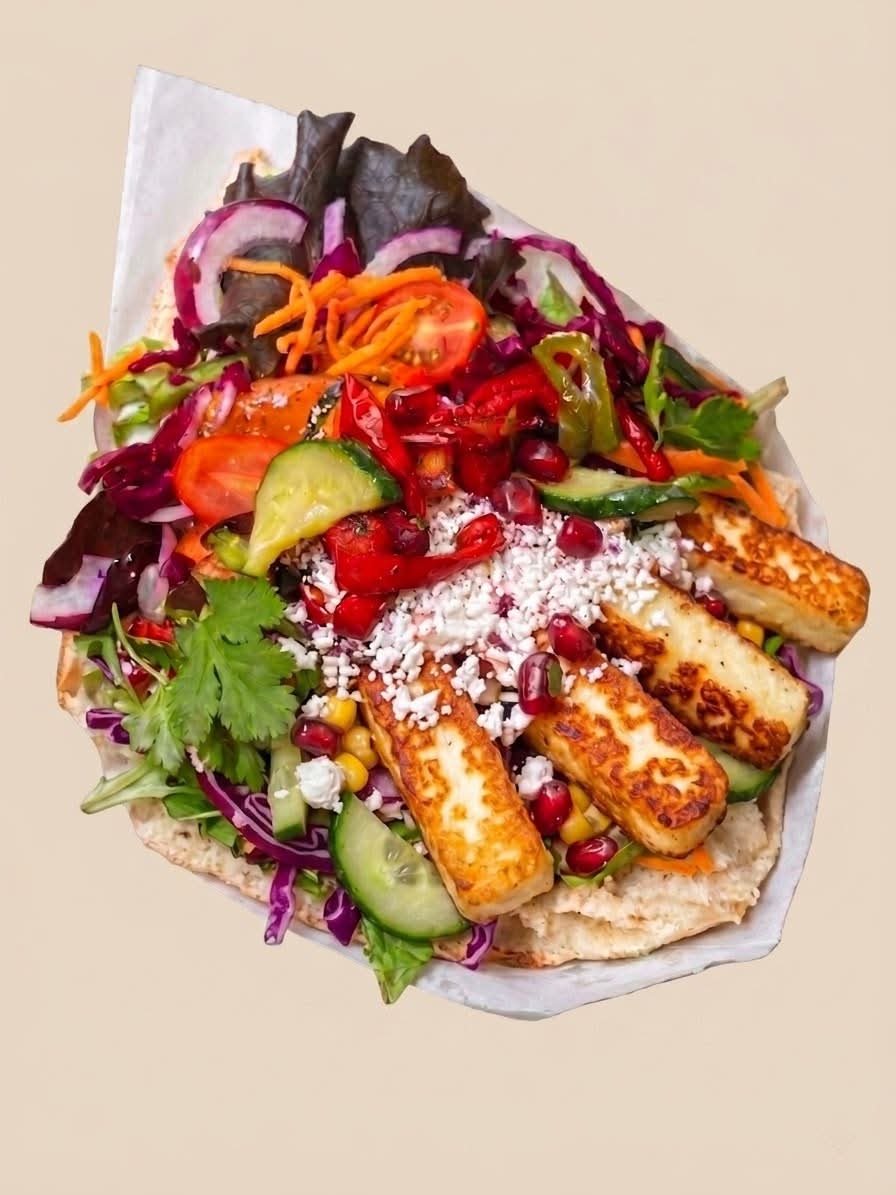 Combo Napa Grill ( Halloumi)   🥙🍟 🥗🌱🇬🇷🧀