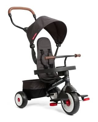 Radio Flyer City 4-in-1 Stroll & Trike Riding Toy, Black