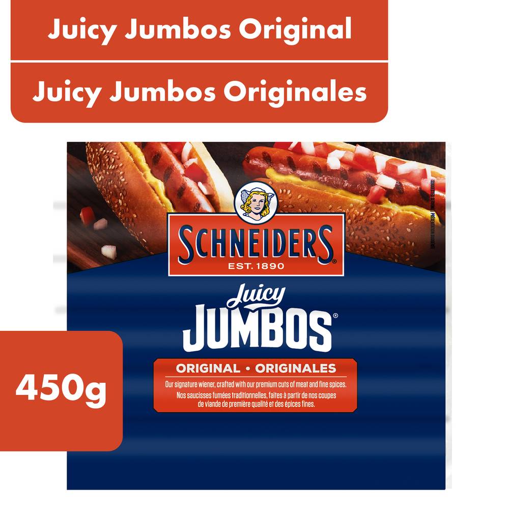 Schneiders Juicy Jumbos Original Wieners (450 g)