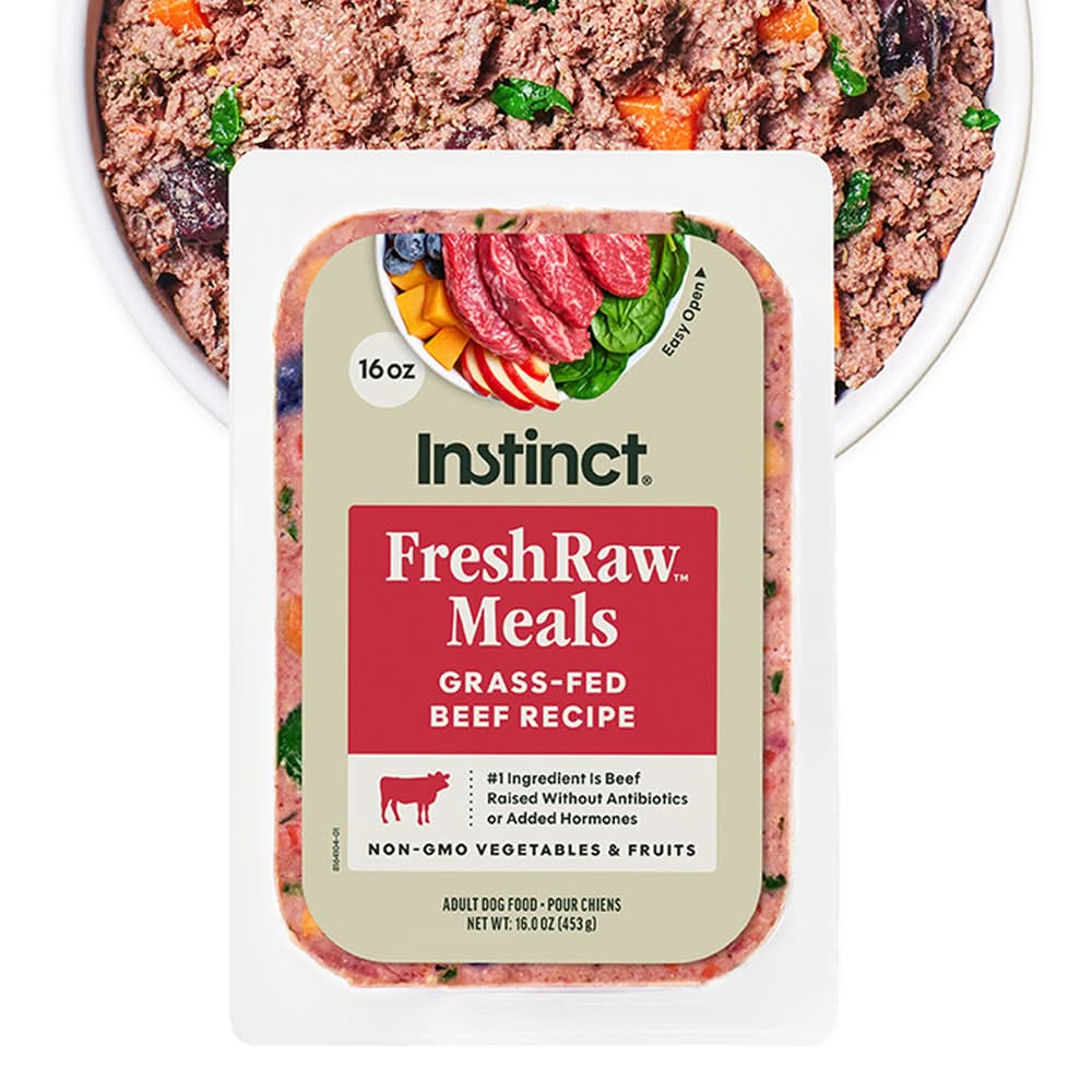 Instinct® FreshRaw Meals Adult Frozen Dog Food - Grass-Fed Beef (Flavor: Beef, Size: 16 Oz)