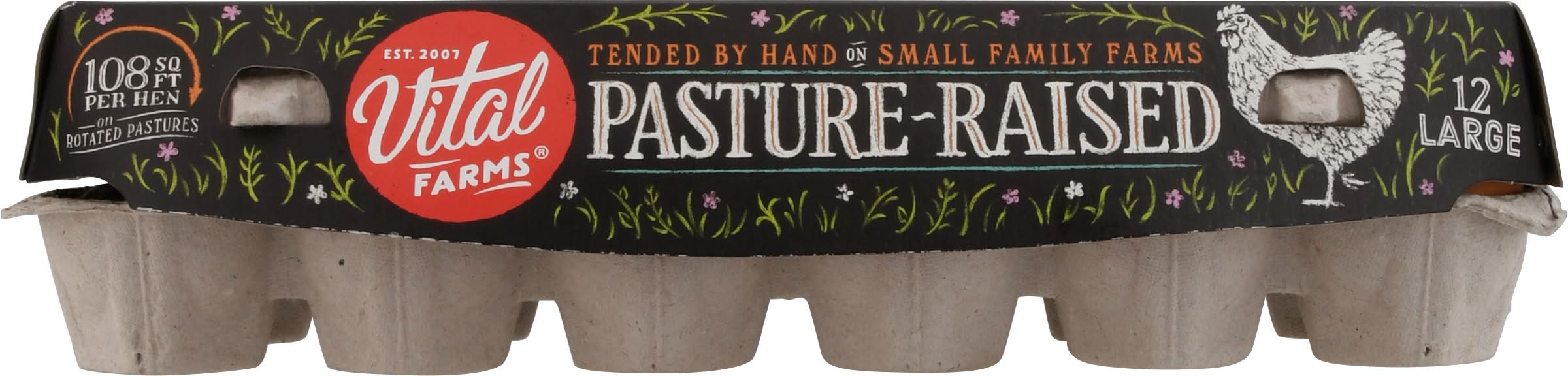 Vital Farms Pasture Raised Grade a Eggs, L (24 oz, 12 ct)