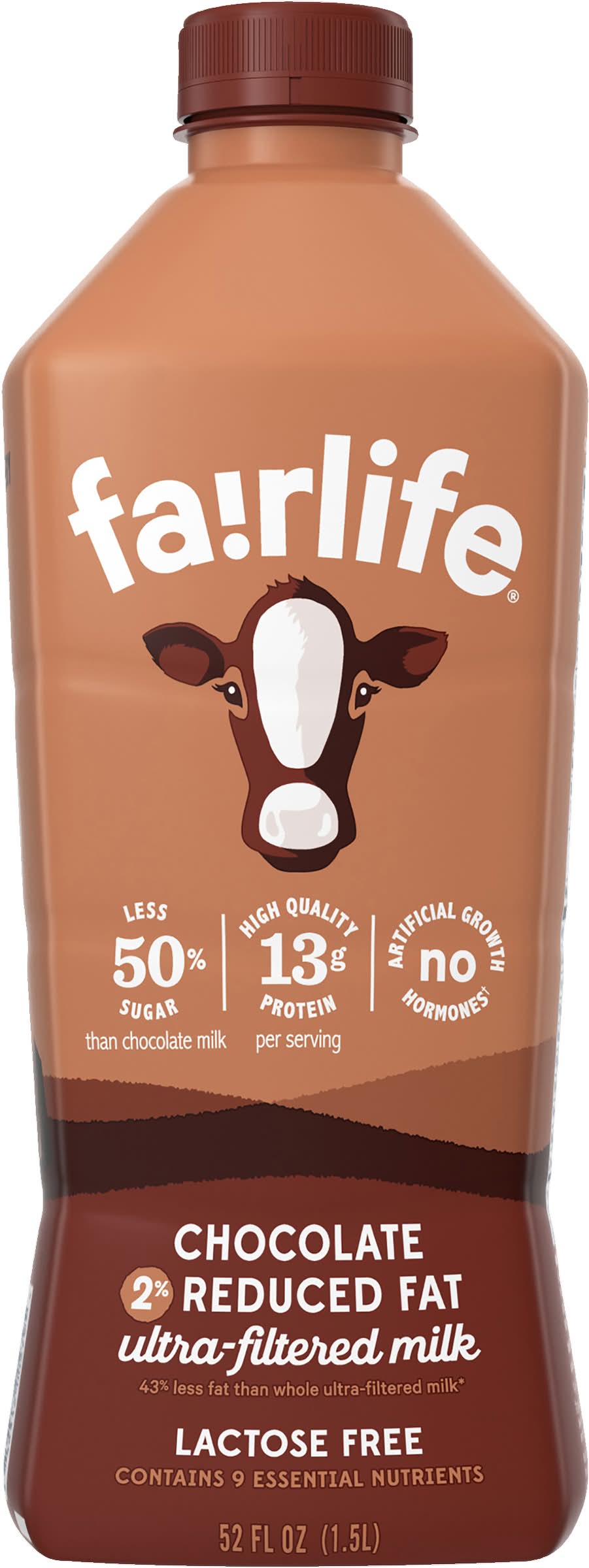 Fairlife Lactose Free 2% Reduced Fat Ultra Filtered Milk, Chocolate (52 fl oz)