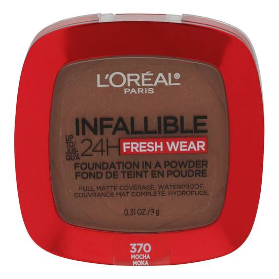 L'oréal Infallible Mocha 370 24h Fresh Wear Foundation in a Powder