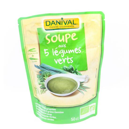 Soupe 5 legumes verts 50cl - DANIVAL - BIO