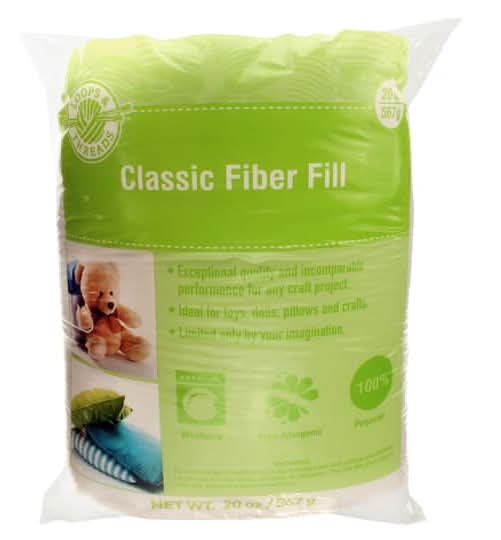 Loops & Threads Polyester White Classic Fiber Fill