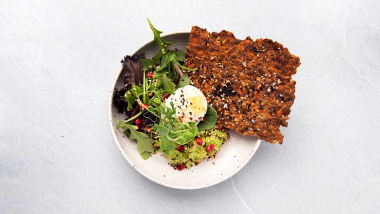 Avocado Mash on Crisp Bread