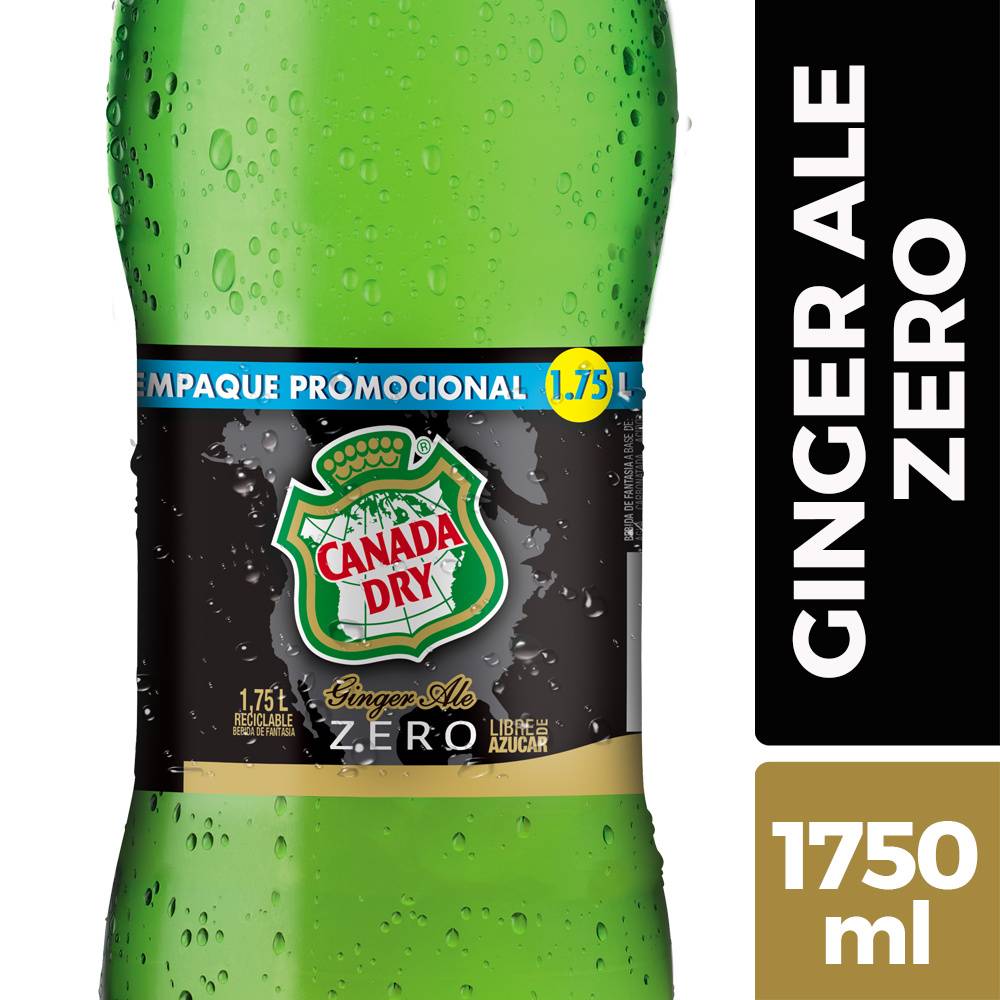 Canada dry ginger ale zero (botella 1,75 l)