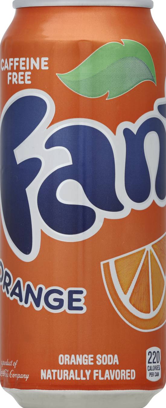 Fanta Caffeine Free Orange Fruit Flavored Soda (16 fl oz)