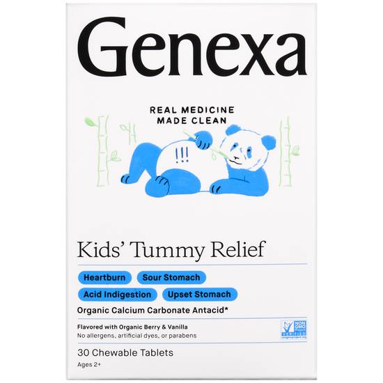 Children's Genexa Tummy Relief Chewable Tablets (30 ct)