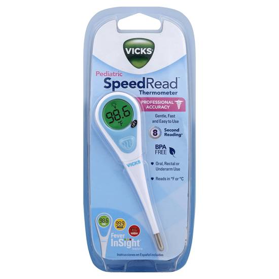 Vicks Speedread Digital Thermometer With Fever Insight Feature, V912