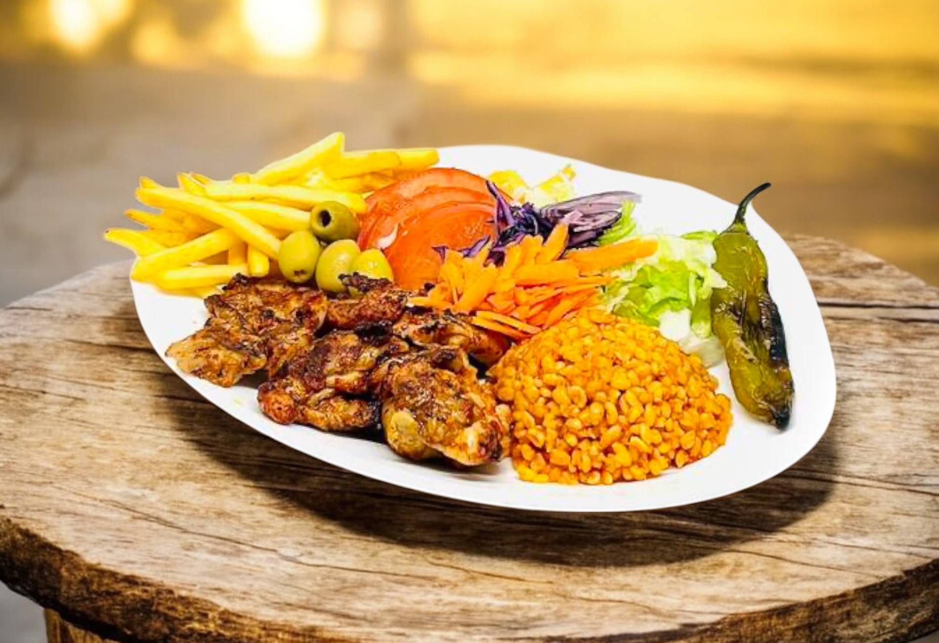 🥔 Assiette Brochettes de Poulet