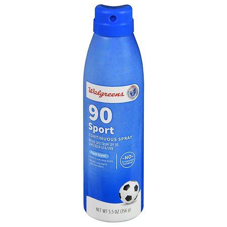 Walgreens Sport Continuous Spray Sunscreen Spf 90