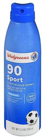 Walgreens Sport Continuous Spray Sunscreen Spf 90