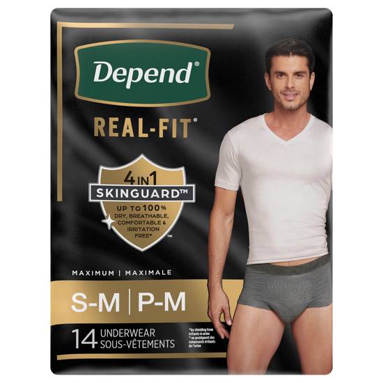 Depend Real Fit Incontinence Underwear For Men ( small/medium)