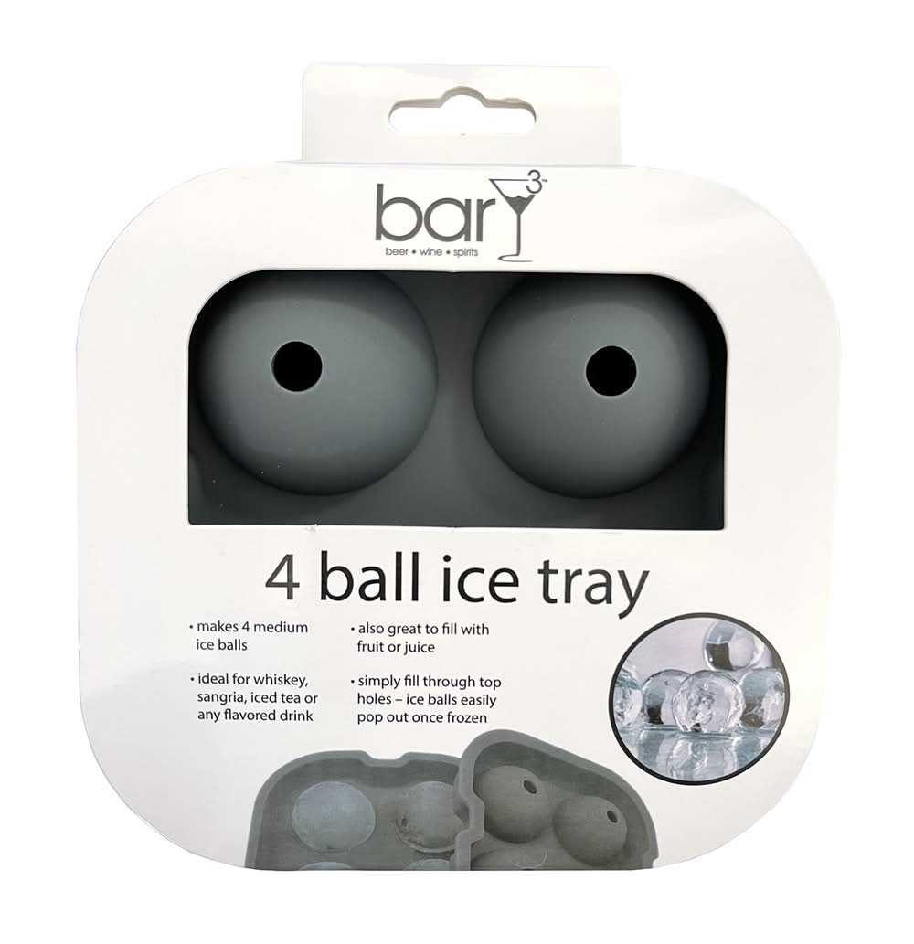 BLUEOCO ICE MOLD * 4 SPHERES GREY 1.75 DIAMETER