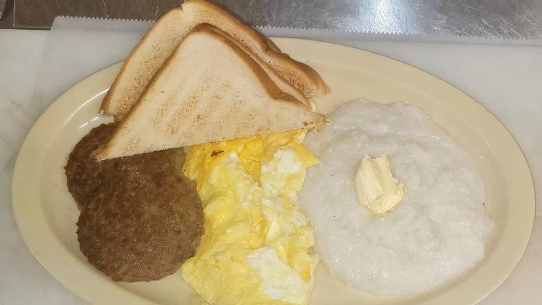 1 Egg with Bacon, Sausage, City Ham, Bologna or Livermush*