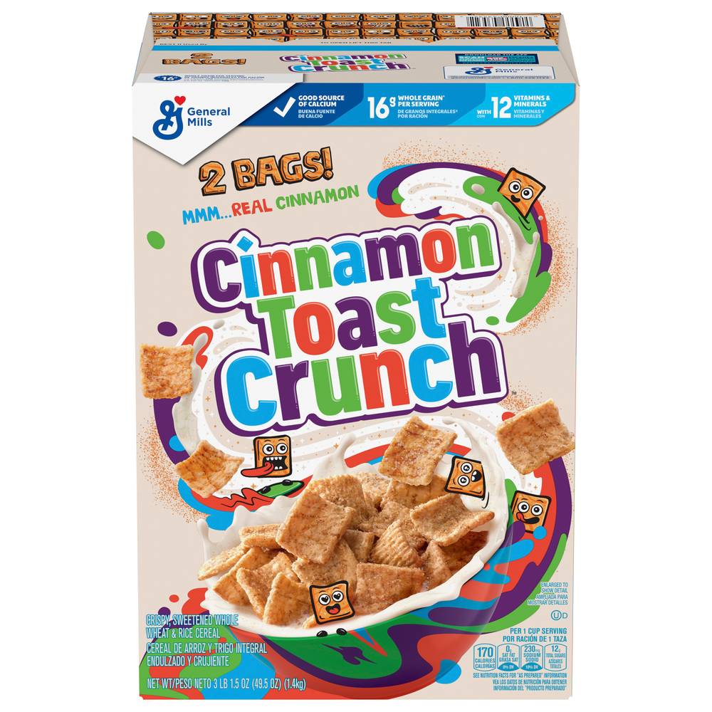 Cinnamon Toast Crunch Real Cinnamon Cereal (49.5 oz)