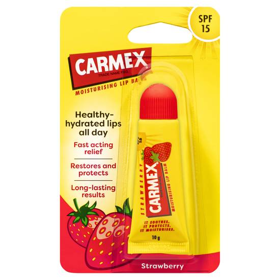 Carmex Strawberry Lip Balm Tube 10g