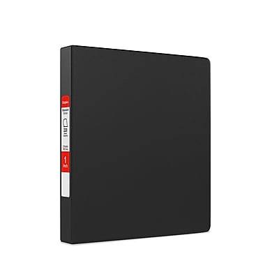 Staples Standard Ring Non-View Binder, 1-inch, Black (220 ct)