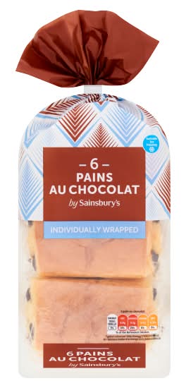 Sainsbury's Pains Au Chocolat Wrap (6 pack)