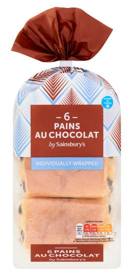 Sainsbury's Pains Au Chocolat Wrap (6 pack)
