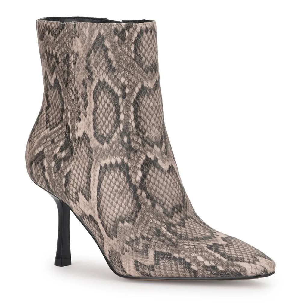 Mix No. 6 Nasu Bootie (Beige/Black Snake Print Medium - 6.5)