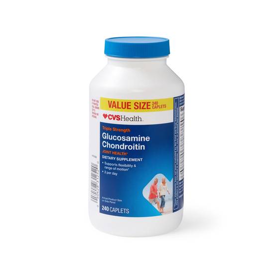 CVS Health Glucosamine Chondroitin Caplets, 240 CT