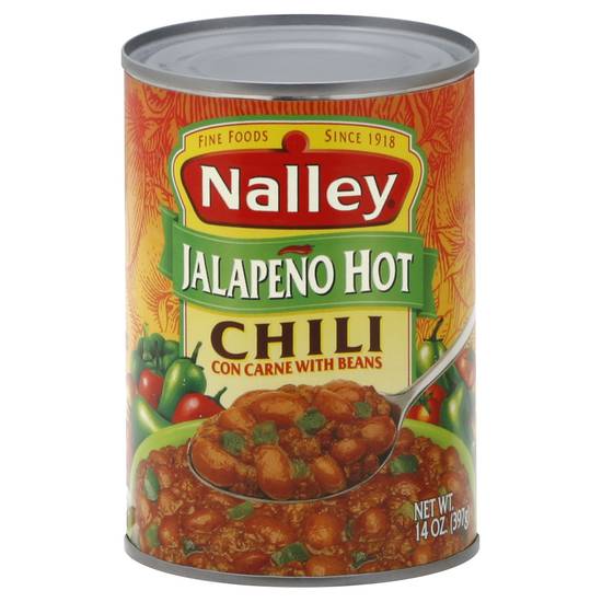 Nalley Jalapeno Hot Chili Con Carne With Beans (14 oz)