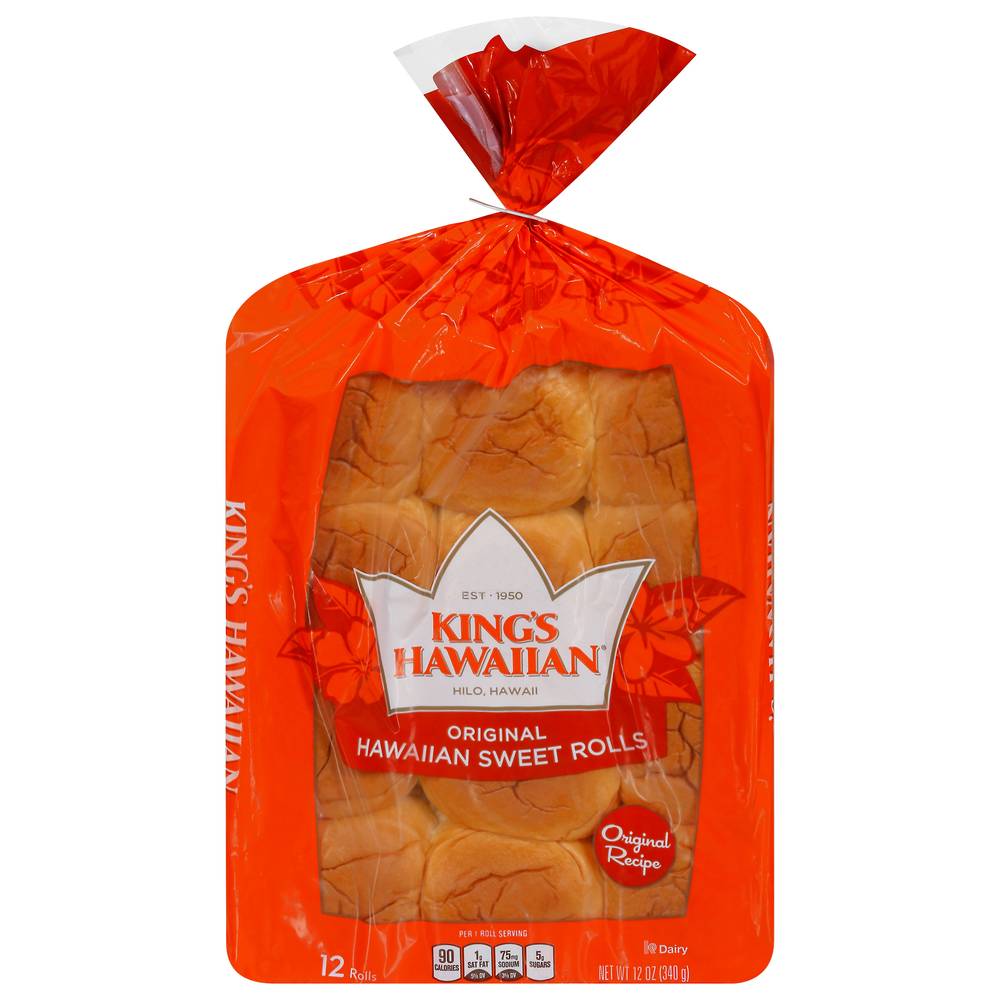 King's Hawaiian Original Rolls, Sweet (12 oz, 12 ct)